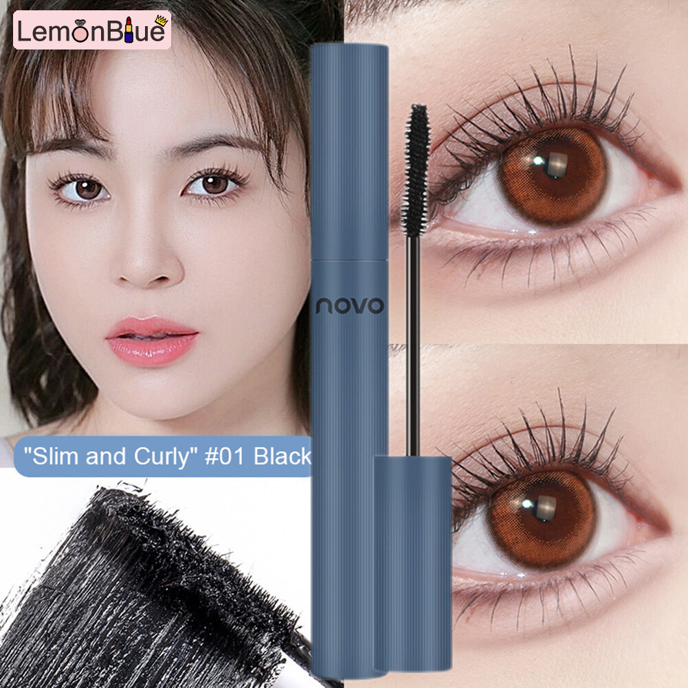 Gambar LemonBlue Black Mascara For Extending Eyelashes Long Lasting Hold   Non Sticky Mascara Plump Mascara Cosmetics Not Blooming Eyelash Mascara Waterproof Sweatproof not Easy to Take off Long Lasting Non Sticky