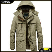Vuug mùa đông Parka người đàn ông áo khoác Mens đệm nhung cho nam Áo gió trùm đầu Áo khoác nam giản dị áo khoác áo khoác Jacket ấm mũ có thể tháo rời L-6XL 8186