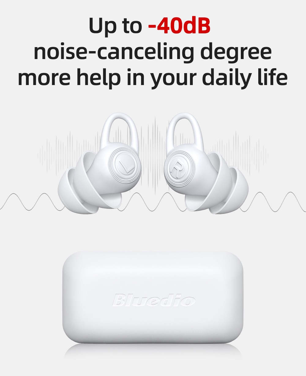 Bluedio NE Silicone Ear Plug 40dB Noise Reduction Sound Insulation Ear Protection Anti-noise Sleeping Safety Supplies - White Bluedio NE Silicone Ear Plug 40dB Noise Reduction Sound Insulation Ear Protection Anti-noise Sleeping Safety Supplies - White
