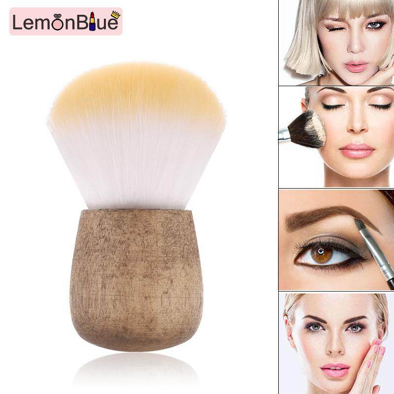 Gambar LemonBlue Fine Makeup Brush Soft Smooth Beauty Makeup Tools Mushroom Portable Powder Blush Brush Round Head