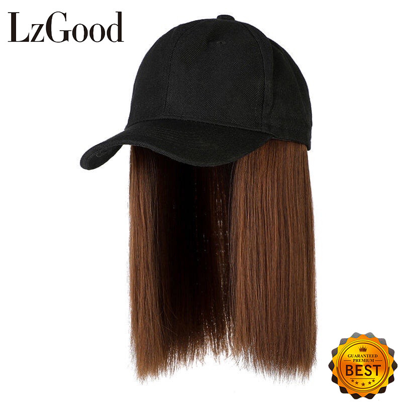 Visors Topi Rambut Palsu Lelaki Perempuan Fake Hair Cap topi wanita rambut palsu ราคา 298 บาท*ส่งฟรี