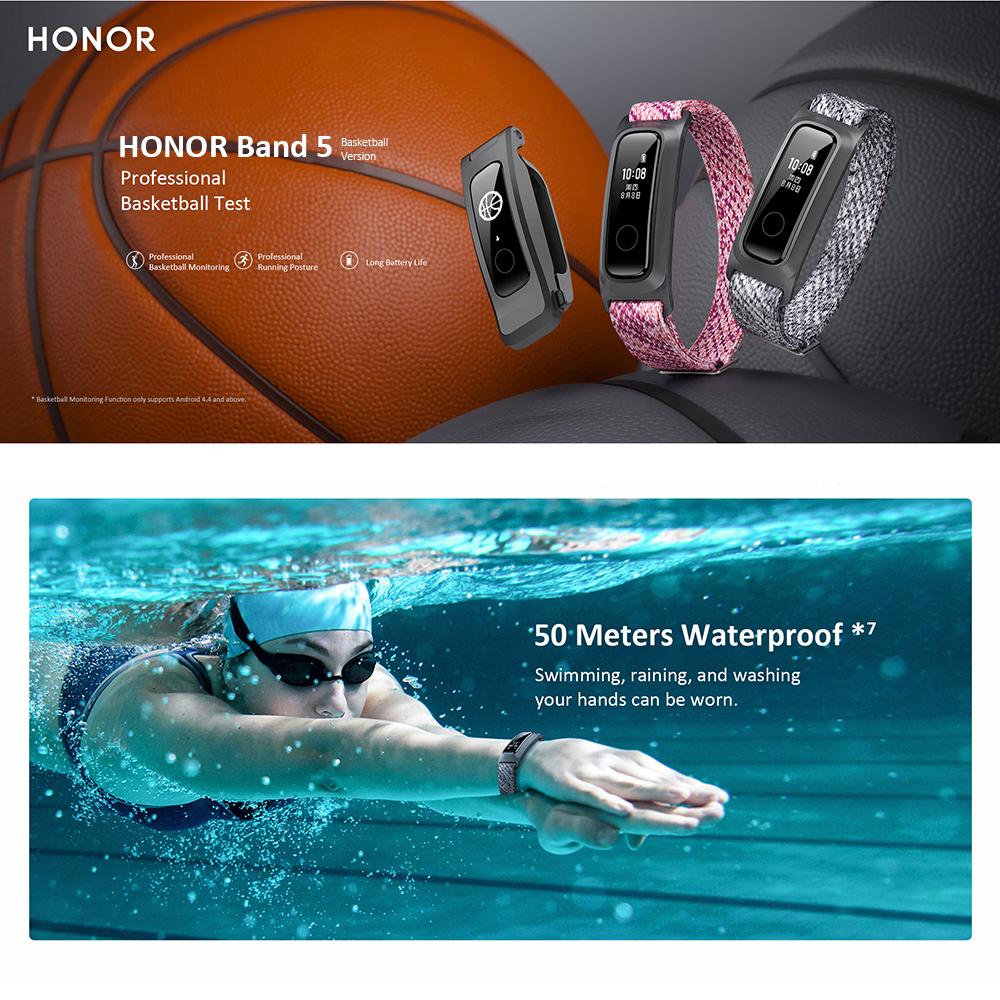Huawei Honor Band 5 Jam Tangan Pintar, Jam Tangan Pintar Multifungsi Versi  Basket, Pemantauan Postur Lari, Tahan Air dengan Alarm Kalori | Lazada  Indonesia