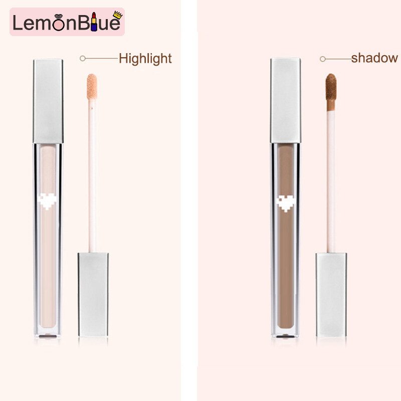 Gambar LemonBlue Highlight and Contour Stick Shimmer Glaze Face Contour Matte Highlighter Makeup Highlight and Contour Stick Makeup Shading Cosmetics for Women Creamy Shimmer Glaze Face Contour Matte Highlighter Matte Creamy