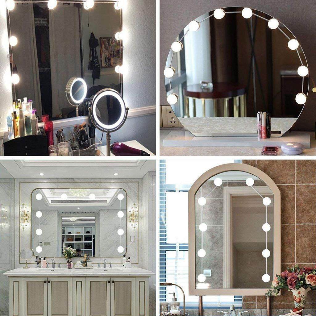 Blingblingstar Diy 10led Dimmable Vanity Mirror Lights Kit Bulbs For Makeup Hollywood Mirror