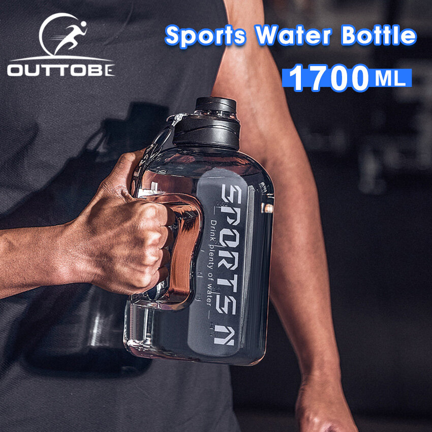 Outtobe 1700/2700ML Kettle Water Bottle Large Capacity Portable Bottle Fitness Gym Bottle with Straw Sports Water Bottle Suitable Thickened High Temperature Resistant Water Bottle for Outdoor Student Men Women ราคา 179 บาท*ส่งฟรี
