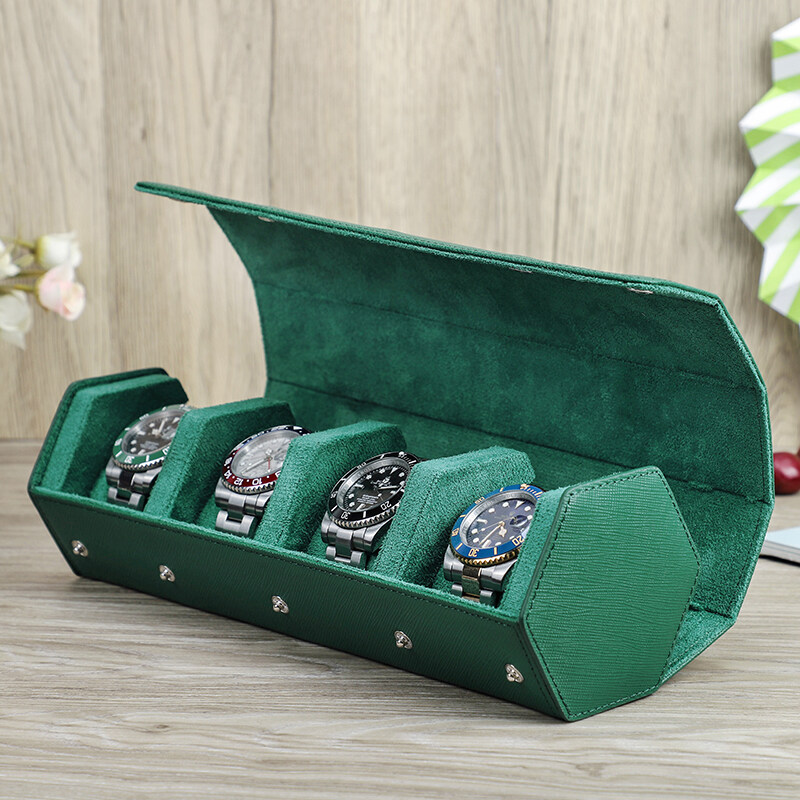 Handmade Genuine Leather 2 3 4 Slot Watch Cases Unisex Luxury Jewellery