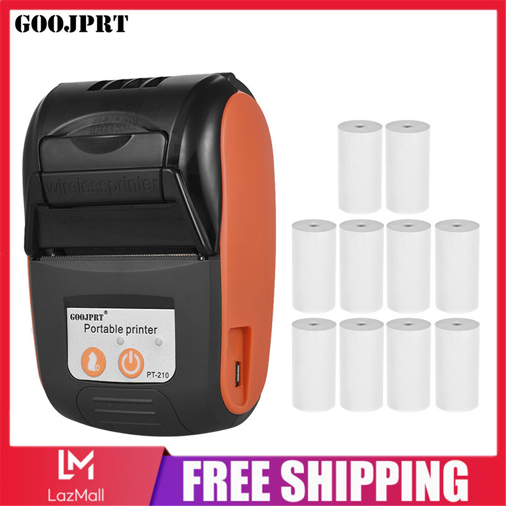 Máy In Nhiệt Cầm Tay Aighen GOOJPRT PT-210 Máy In Hóa Đơn 58Mm Cầm Tay Cho Các Cửa Hàng Bán Lẻ Nhà Hàng Nhà Máy Hậu Cần