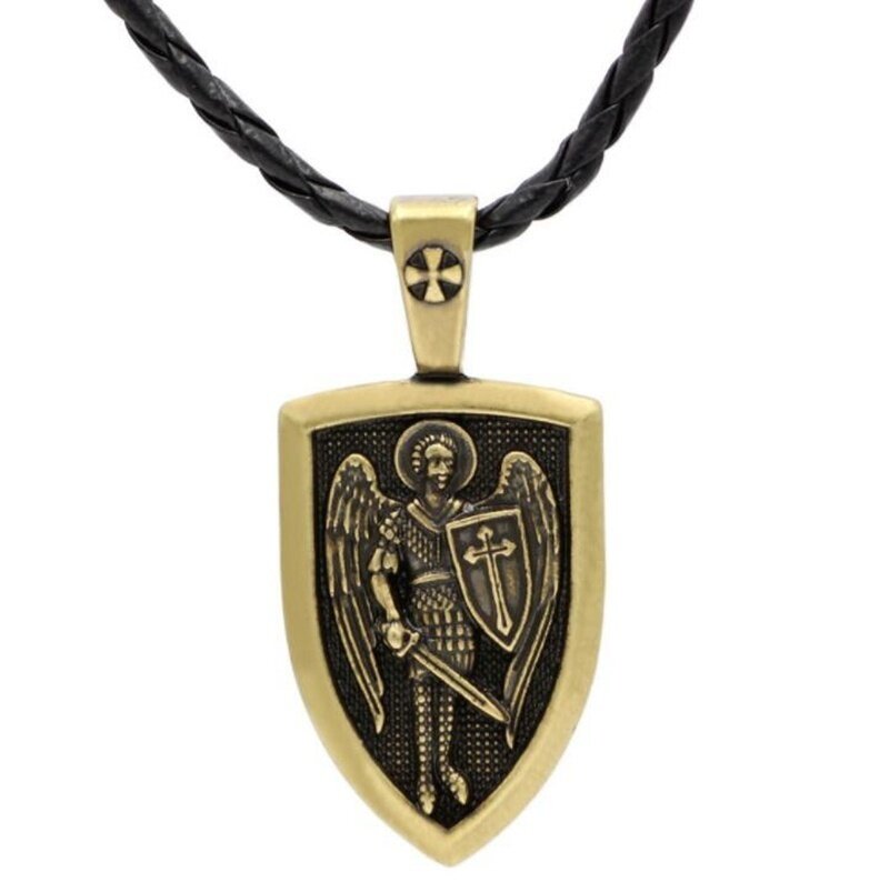 st michael cross necklace