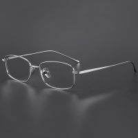 Firada Kính mắt thời trang cổ điển sang trọng Titan nguyên chất Eyewear vuông kính theo toa thuốc quang khung cho Nam Nữ 8027-c