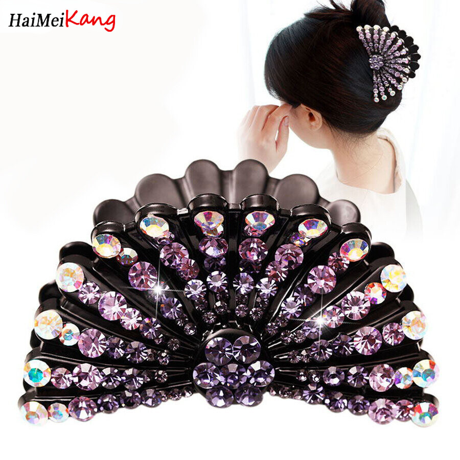 Kẹp đá nhựa Hàn Quốc mới kẹp tóc kẹp tóc kẹp tóc kiểu cổ điển Phụ kiện tóc phụ nữ