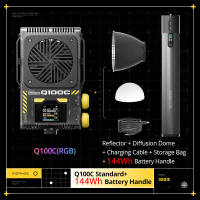 Sidande Q100C 100W RGB Full Color Portable Photography Light One-handed control of the Fill light Outdoor Fill Light