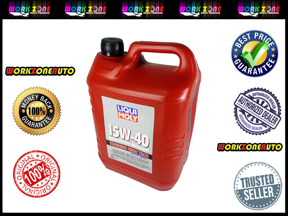 Old Stock Clearance Liqui Moly Touring High Tech Super SHPD 15W-40 15W40 Mineral Engine Oil 5L