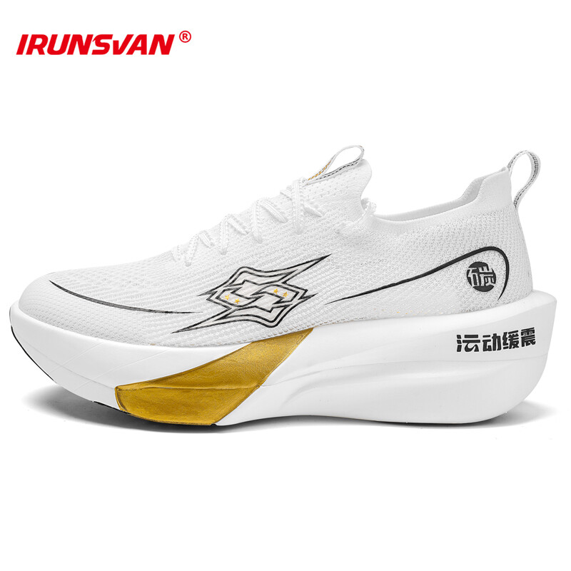 IRUNSVAN 24061-2 BREAKTHROUGH WIND SUC 1.0 [20+km] Full Palm Carbon Plate Racing Shock Absorbing Running Shoes Sprint Racing Shoes Professional Women Cushioning Rebound Marathon Training Shoes Unisex - Brand IRUNSVAN Presyo 4,268 Piso*Libreng Shipping