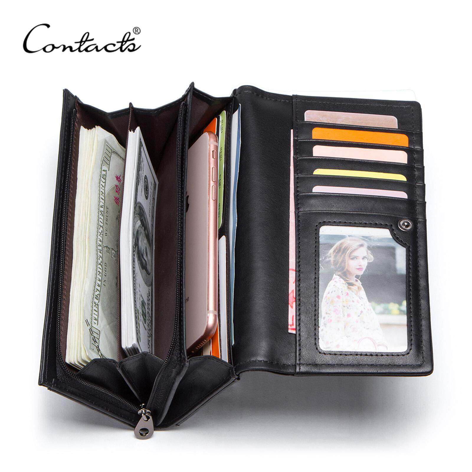 Liên Hệ Với Của Da Thật Ví Dài Nữ Túi Cầm Tay Nữ Ví Tiền Thiết Kế Thương Hiệu Túi Xách Cho Điện Thoại Di Động Ví Đựng Thẻ