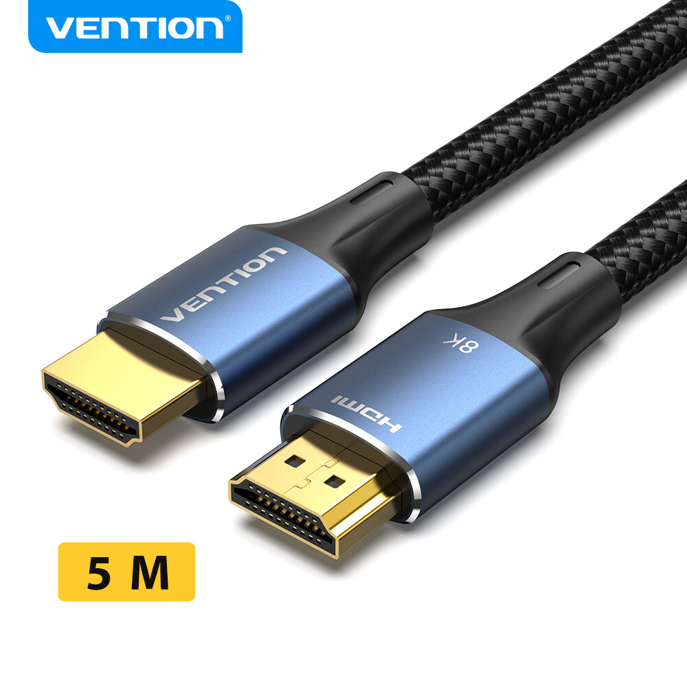 Vention HDMI 2.1 Cable 8K 60Hz 4K 120Hz High Speed 48Gbps HDMI to HDMI Cable for Laptop Monitor PC P