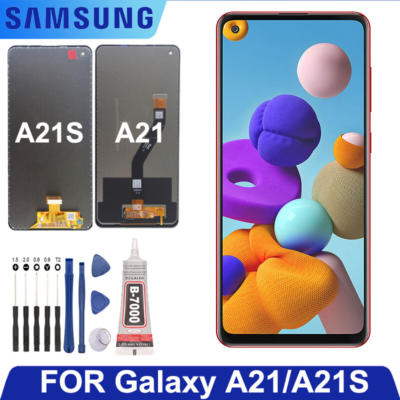 Màn hình lcd chính hãng 6.5 "cho samsung galaxy a21s màn hình cảm ứng số hóa màn hình lcd a217f a217 cho màn hình samsung galaxy a21 a215