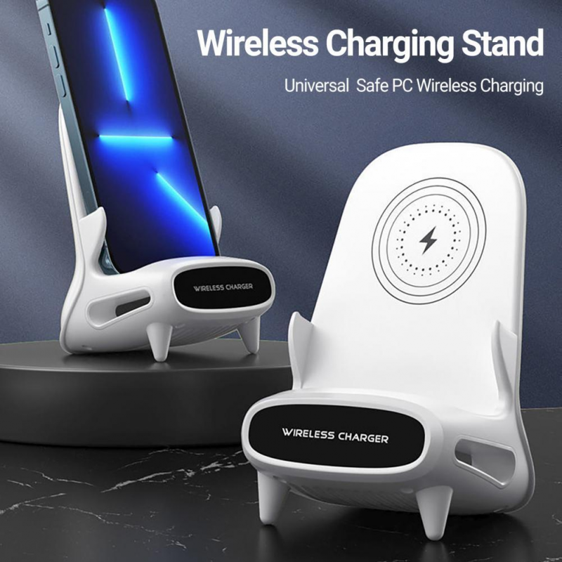 15W Wireless Charging Station Minimalistic Multifunctional Wireless Charger Tablet Desktop Wireless Fast Charging Bracket