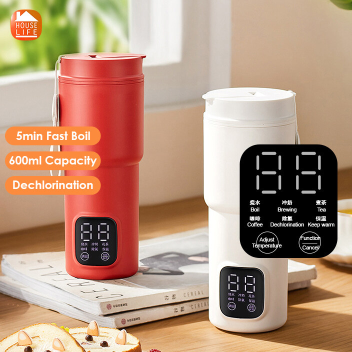 Xiaomi Nguyên Bản 17PIN Ấm Đun Nước Điện Đun Sôi Mini Cốc Nước 400Ml Dễ Mang Theo Chống Khô Đốt Cháy Giữ Ấm Làm Nóng Bằng Điện Cốc Cho Văn Phòng Nhà Cửa Du Lịch