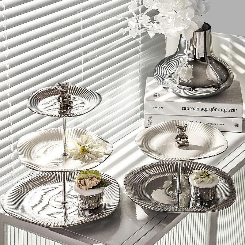 Gambar Decorative Fruit Plate Living Room Home Candy Snack Plate Dessert Table Display Stand Fruit Plate Ins Afternoon Tea Snack Plate