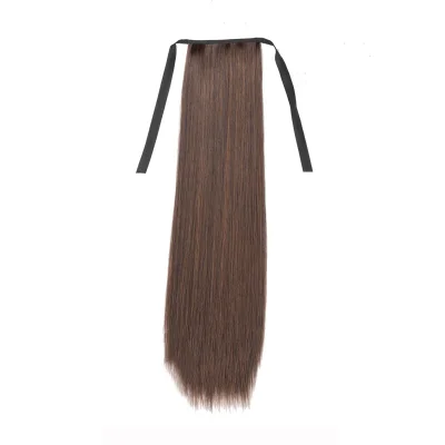 45cm/60cm/75cm/85cm Fashion Women Long Straight Drawstring Synthetic Hair Clip In High Ponytail Extension Hairpiece (12)