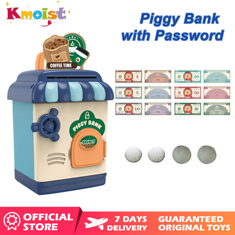 Kmoist Electronic Piggy Bank Password with Music Safe Box for Cash Coins