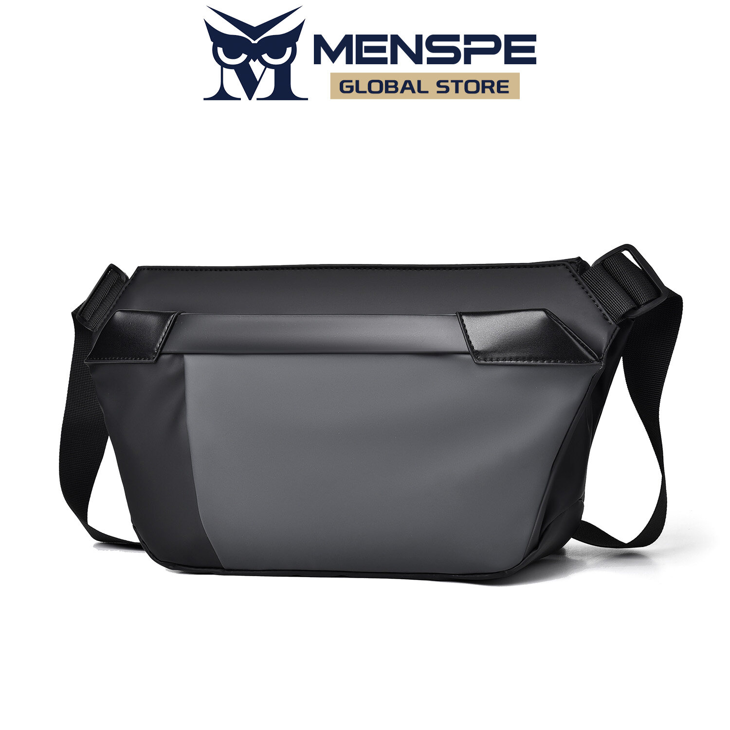MENSPE Men Chest Bag Fashion Shoulder Bags Cross Body Bags Messenger Bag Waterproof Cross Body Bag Large Capacity Sling Bags Simple Casual Sport Street Bag for Men Male Student Teenager