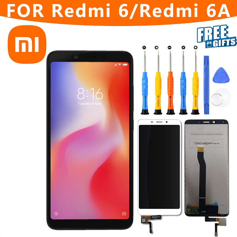 5.45 "original lcd đối với xiaomi redmi 6 màn hình lcd màn hình thay thế đối với redmi 6a cụm lcd