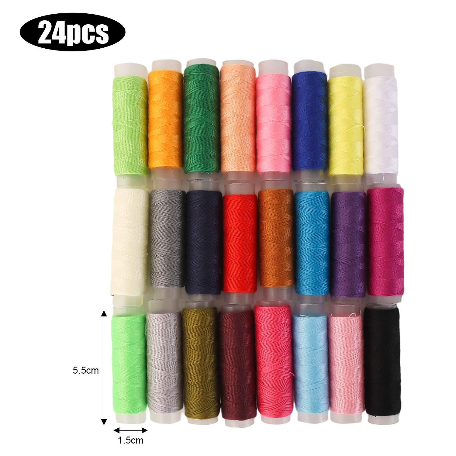เข็มเย็บผ้าขนาดใหญ่พร้อมด้ายจำนวน39ชิ้นชุดเข็มพาดแบบ DIY สำหรับบ้านเย็บปักด้วยด้ายหลายขนาด