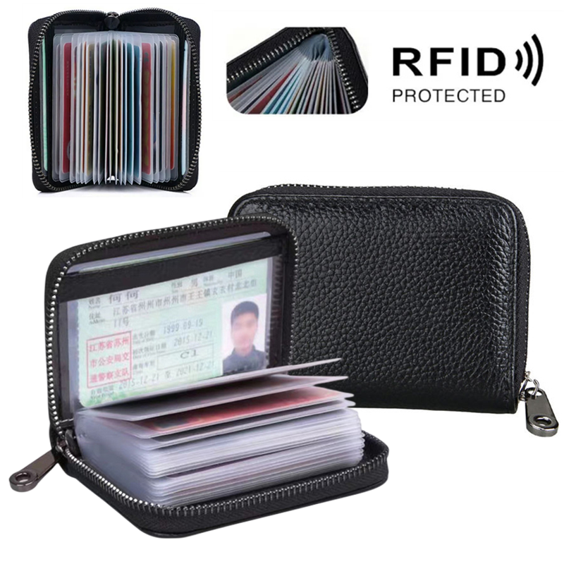FANCODI PU Leather 22 Card Wallet For Men Credit Card Clip Male High
