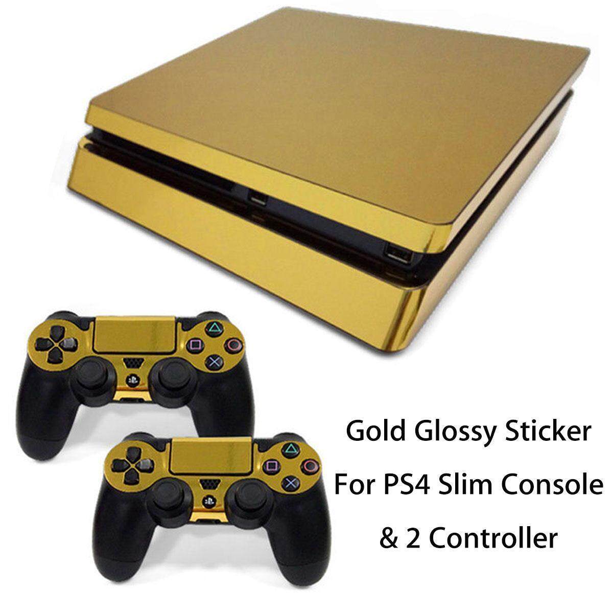 Gold Glossy Sticker Decal Skin For Playstation 4 Ps4 Slim Console 2 Controller Buy Online At Best Prices In Bangladesh Daraz Com Bd