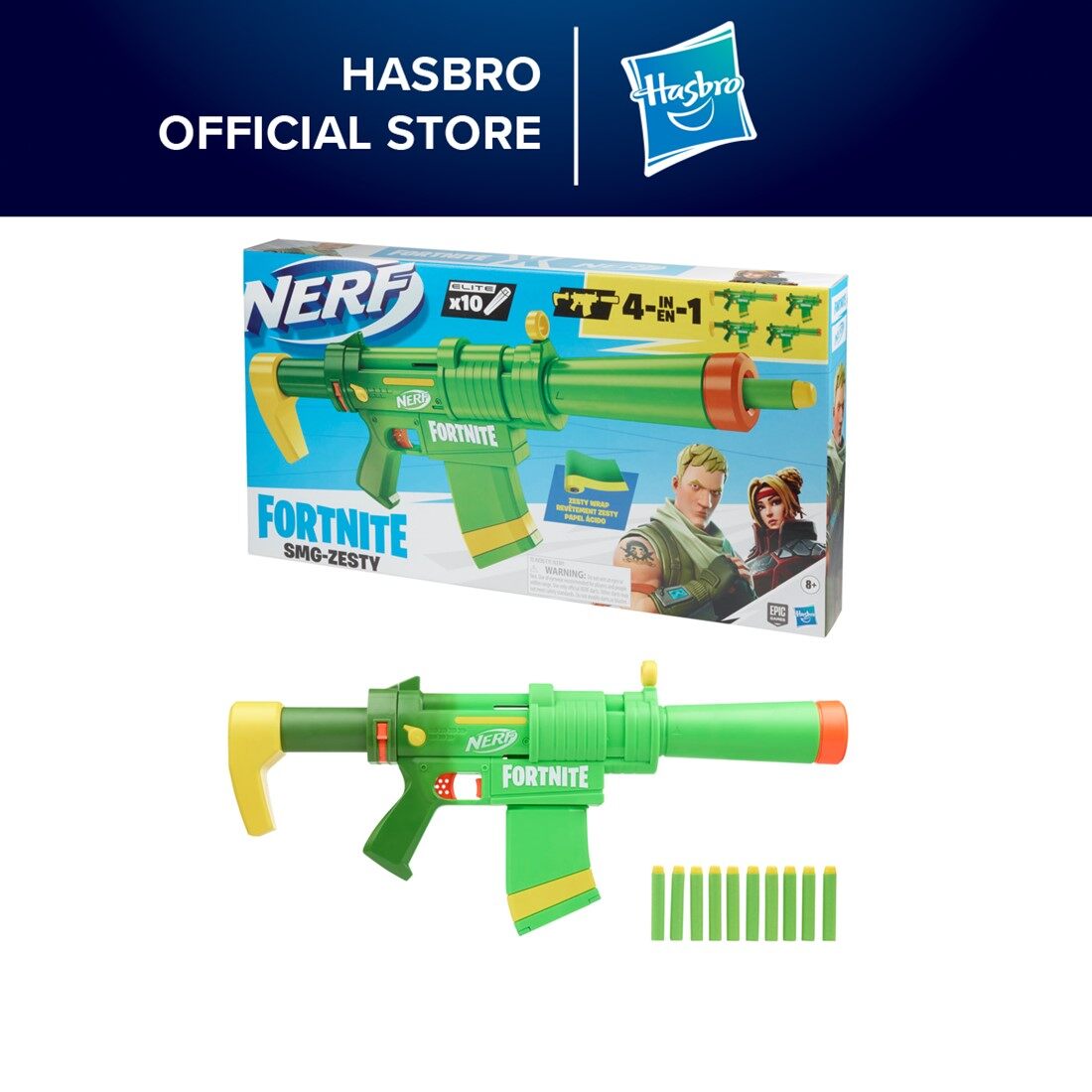Nerf Fortnite Heavy SR Blaster, Longest 