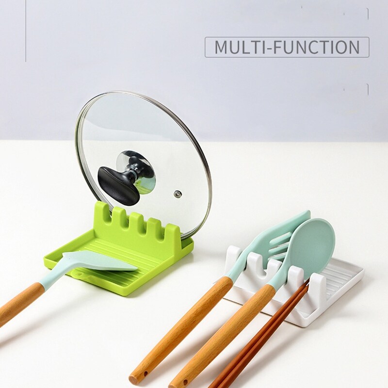 Gambar Fork Spatula Rack Pot Lid Rack Spoon Holder Rest Kitchen Organizer Spoon Stand Kitchen Gadgets And Accessories Multifunctional T