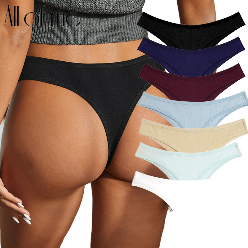  AllOfMe Đồ Lót Nữ Cotton Mềm Gợi Cảm Cạp Trễ Quần Lót Thoải Mái S-XL Đồ Lót Nữ 