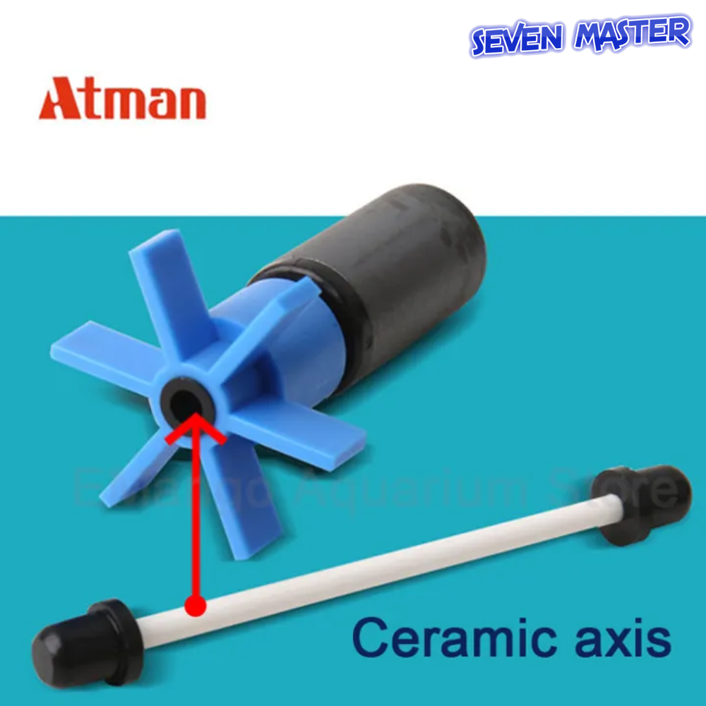 Seven Master ATMAN 1 Piece Water Pump Rotor 99% Alumina Ceramic Rod