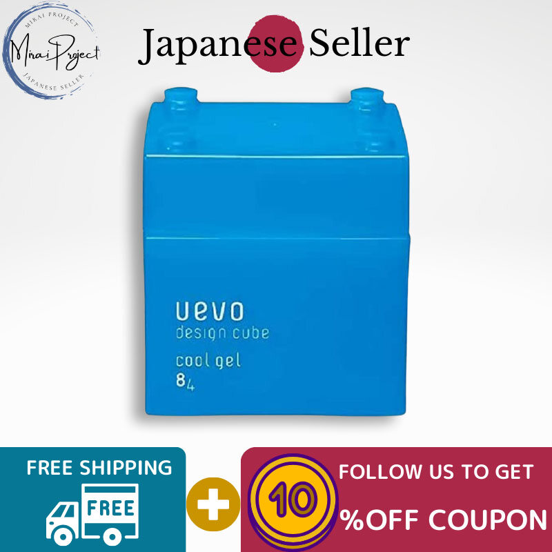 Gambar [Direct from Japan] DEMI COSMETICS UEVO Design Cube Wax Cool Gel Hair wax Regular 80g Small 30g Setting power 8 Texture 4