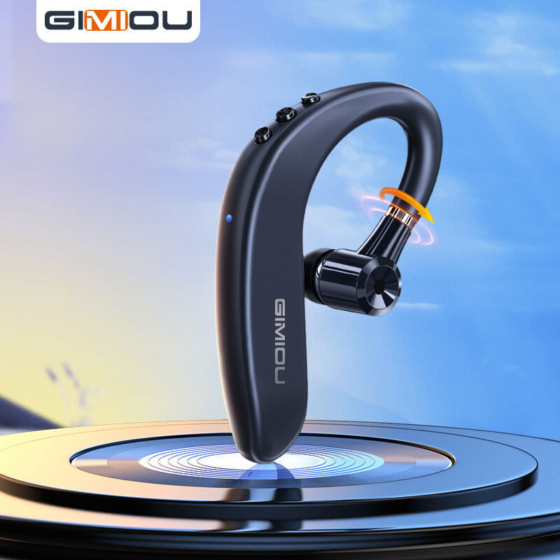 GIMIOU Tai nghe bluetooth kinh doanh móc đeo tai tai nghe không dây tiếng ồn hủy bỏ tai nghe điều khiển Bộ Tai nghe rảnh tay với Mic cho iPhone Xiaomi Samsung Vivo Oppo