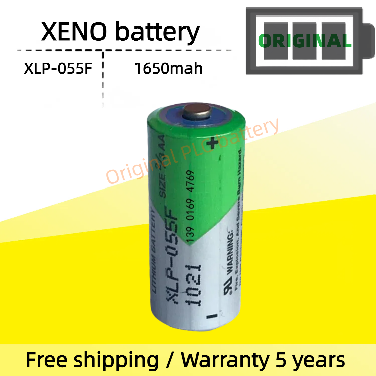 Original Korean XENO XL-055F XLP-055F battery 3.6V 2/3AA Projector Battery Lithium Thionyl Chloride battery Giá 315,637 Đồng*Miễn phí vận chuyển