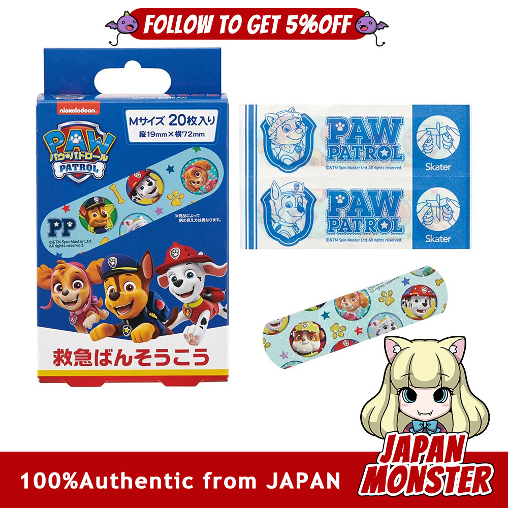 Skater First Aid Bandage Paw Patrol 21 20 Bandages Made in Japan QQB1 A Japan