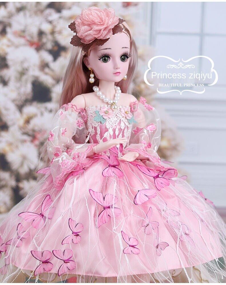 60cm yangyitian Barbie doll queen Princess set single children and girls dressing toys birthday gift