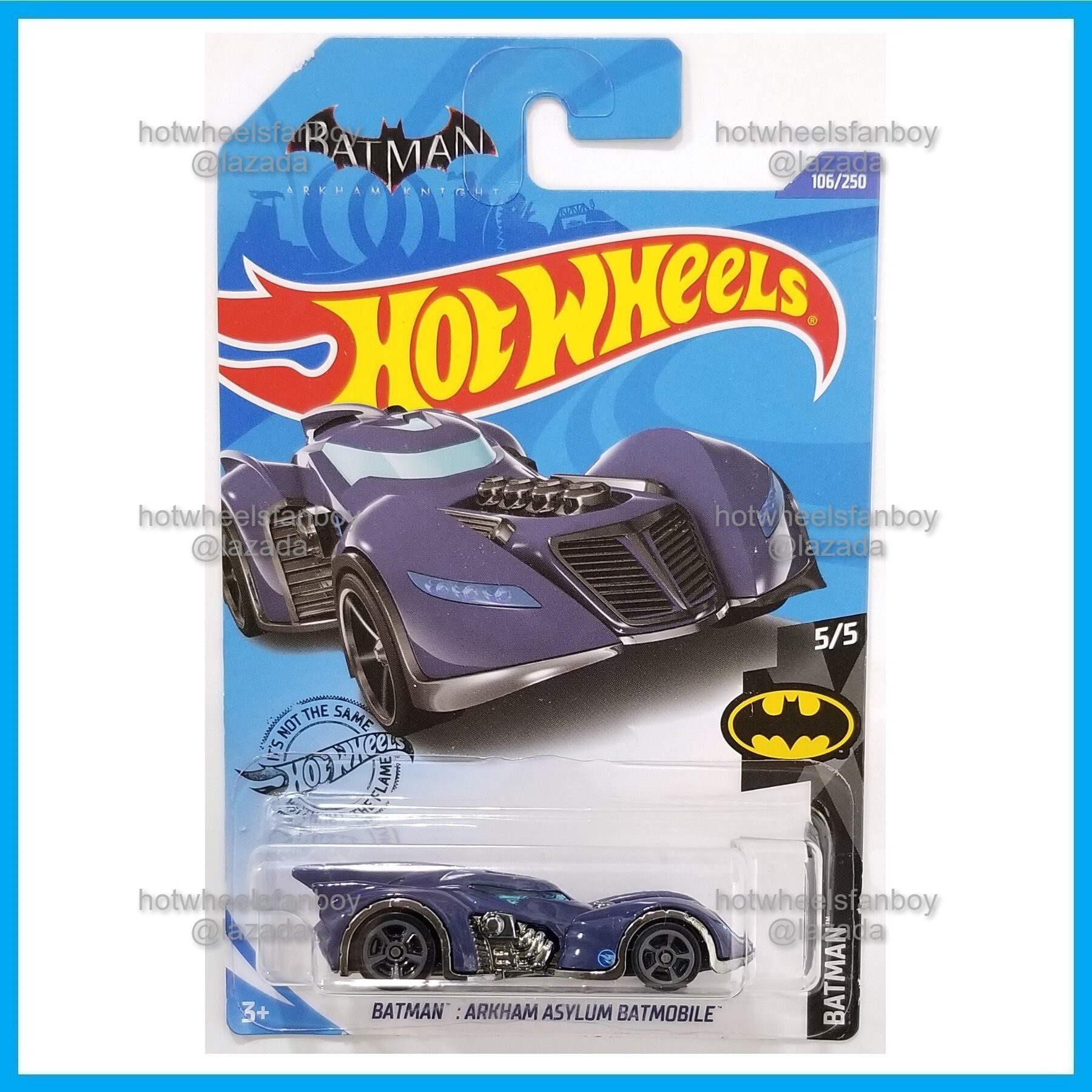 Hot Wheels Batman Arkham Asylum Batmobile HW 2020 Batman 5/5 Dark Blue  Regular Treasure Hunt Batman Car kereta hotwheels tahun 2020 rth warna biru  | Lazada