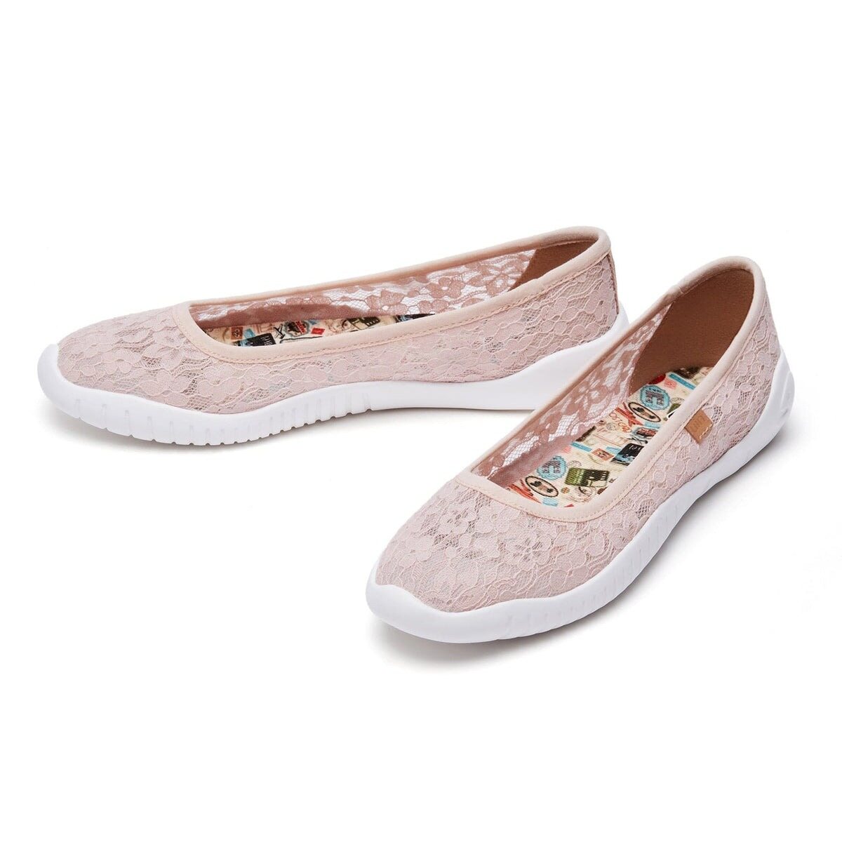 UIN Menorca III Ballet Flats Shoes for Women Art Printed Breathable Lightweight Slip On Loafers ราคา 7,500 บาท*ส่งฟรี