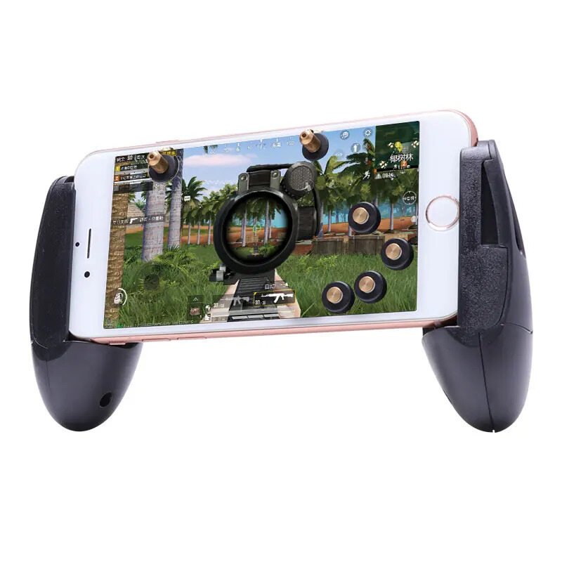 Tay cầm điều khiển chơi game mini pubg di động điều khiển kim loại pubg nút kích hoạt cần điều khiển chơi game cho điện thoại l1r1 cho Iphone x Nút bắn mục tiêu chính