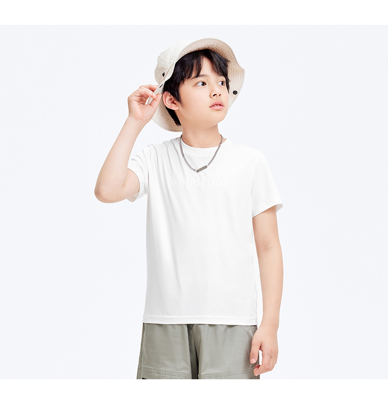 balabala Children Short Sleeve T-Shirt Boy Inner Wear Summer Girl Printed Fashion Comfortable Versatile Trendy · v5