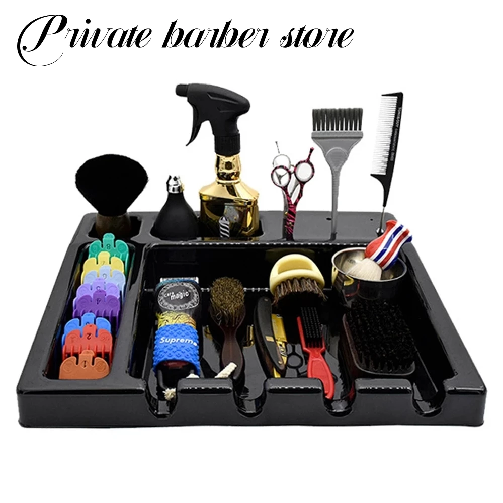 Giá để đồ cho thợ cắt tóc chuyên nghiệp hộp đựng tông đơ dao cạo phụ kiện salon tóc