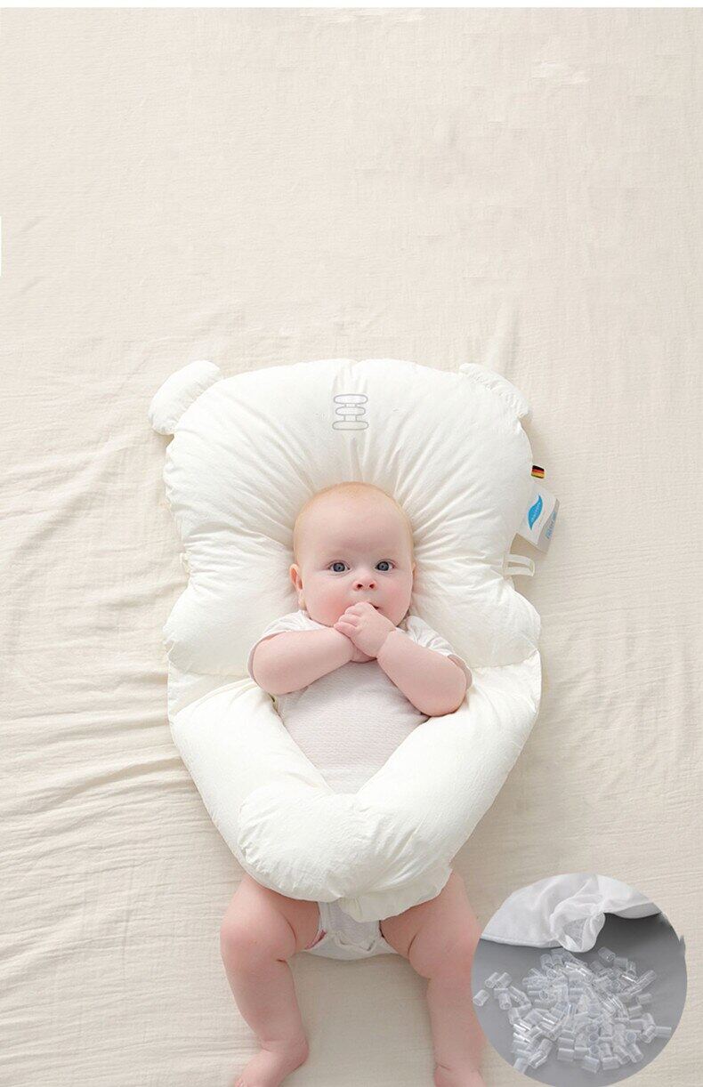 2023 trẻ sơ sinh mới gối định hình điều chỉnh chống rollover bên gối ngủ 5