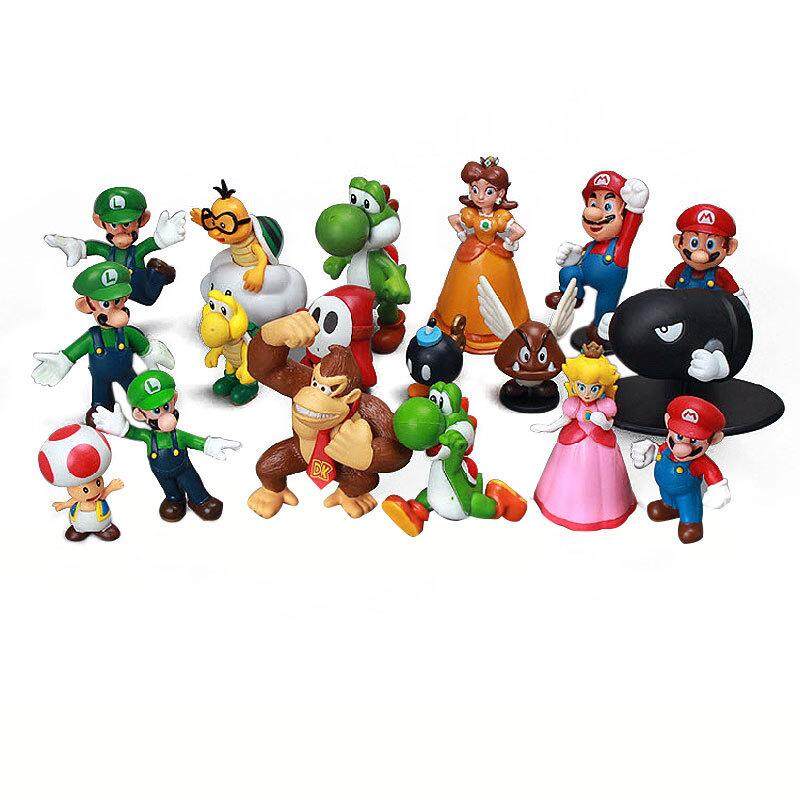 Super Mario Bros Lot 6//12pcs Action Figure Doll Playset Figurine Toy Collection
