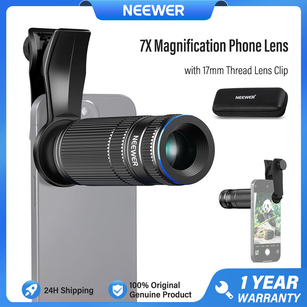 NEEWER 7X Telephoto Phone Lens Ống kính tele cho điện thoại Có kẹp giữ ống kính điện thoại LS-36 Pro