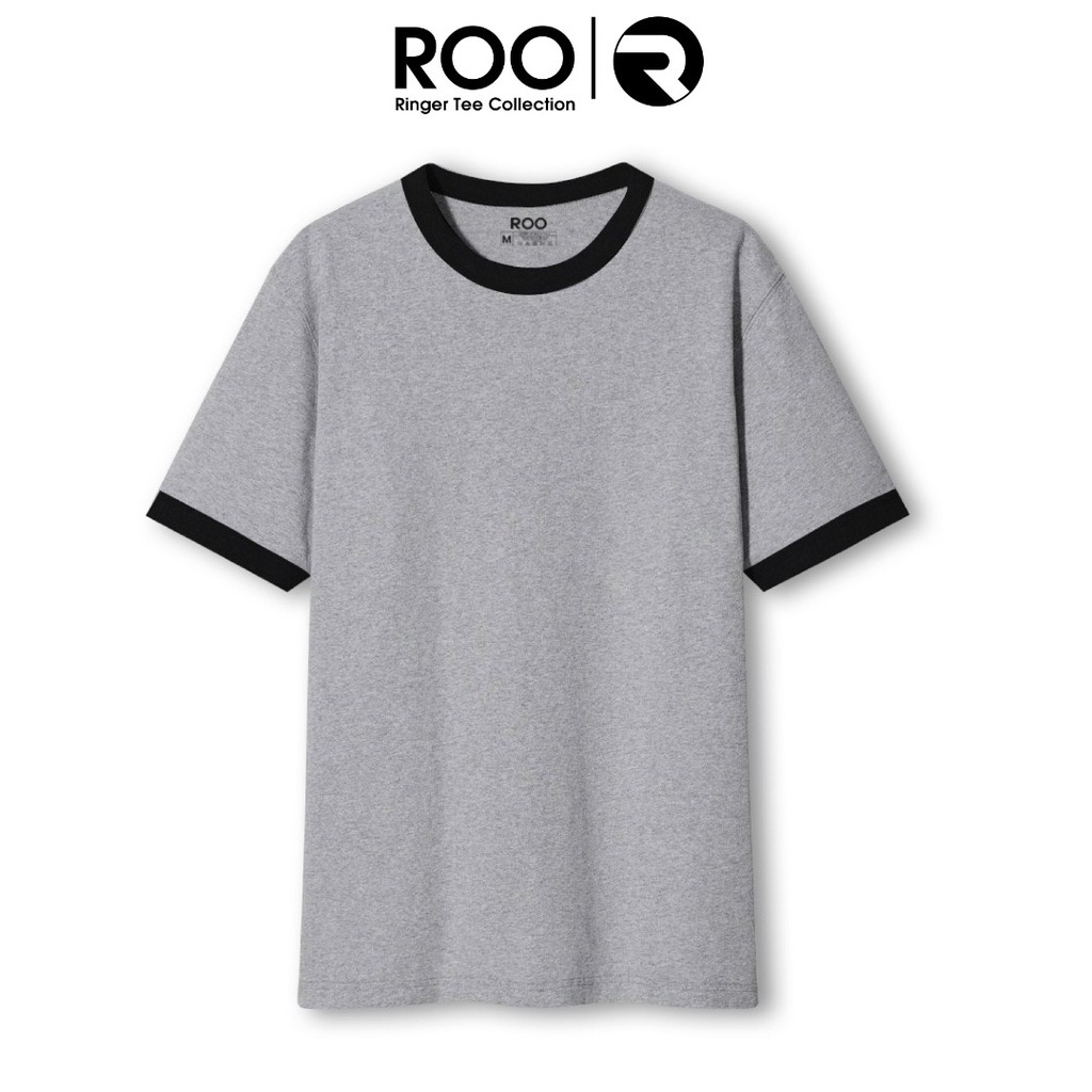 ROO Unisex Stripe Round Neck T-Shirt | Cotton | Lazada