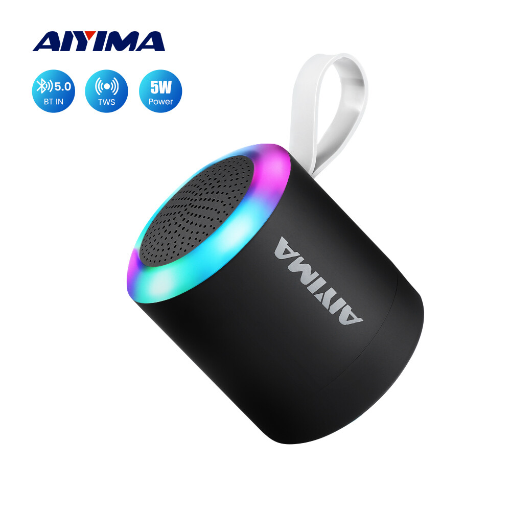 Aiyama âm thanh xách tay loa mini đèn led không dây bluetooth 5.0 không thấm nước âm nhạc loa diy