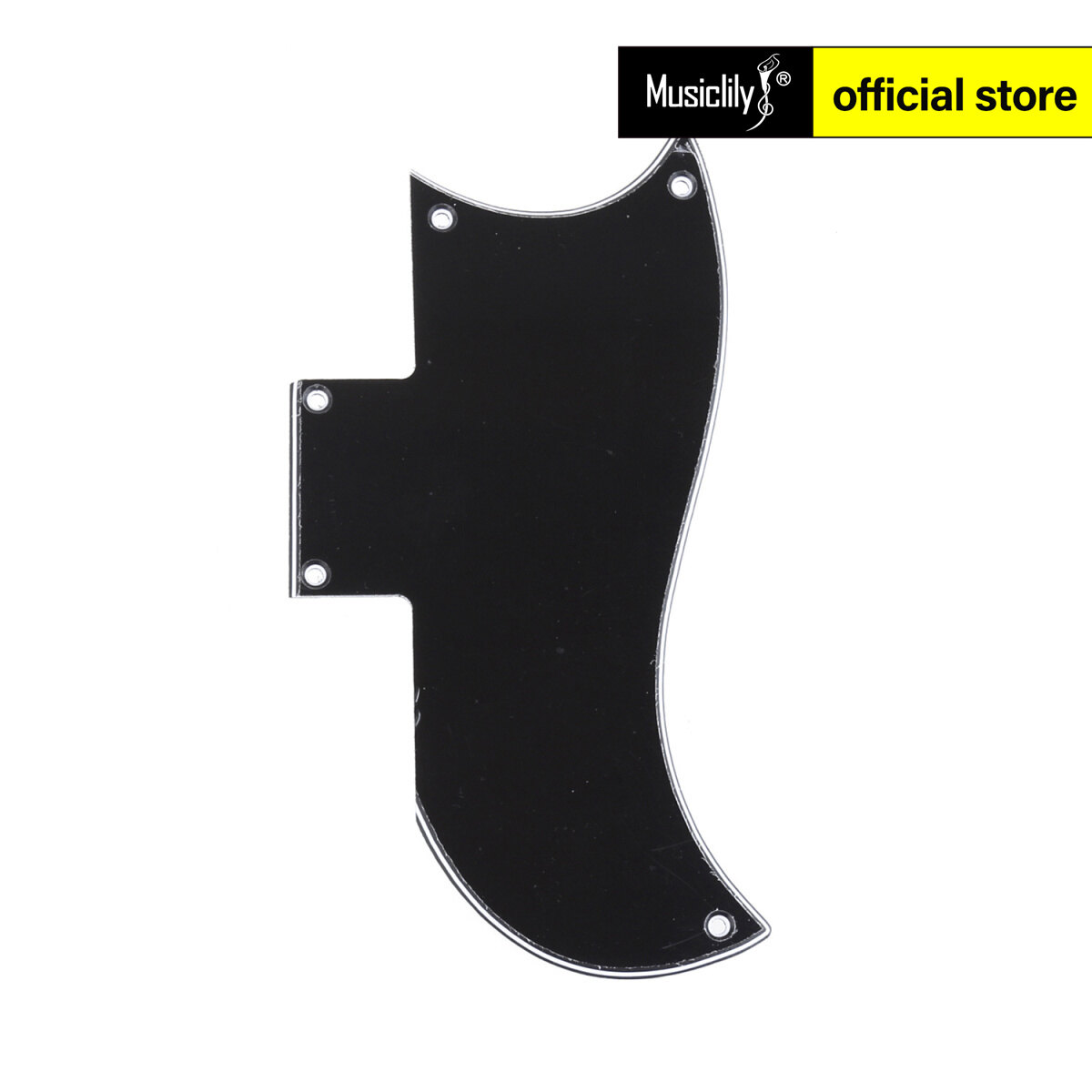 Musiclily Pro 5 lỗ nhỏ một nửa khuôn mặt tấm Pickguard đàn guitar cho Gibson Mỹ SG